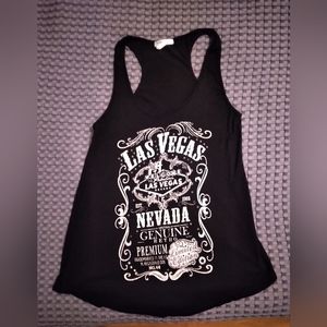 Like New Las Vegas Nevada Jack Daniels Whiskey Label Racer Back Tank Top Small